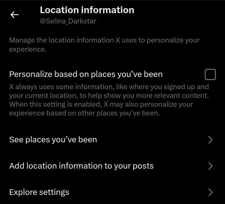 Selina_Darkstar's tweet photo. Disturbing that this is even an option and turned on by default for a lot of people, please be careful everyone and turned this off as soon as you can

I can't seem to find it yet but it might be exclusive to other countries for now https://t.co/gPxdFZQY2t