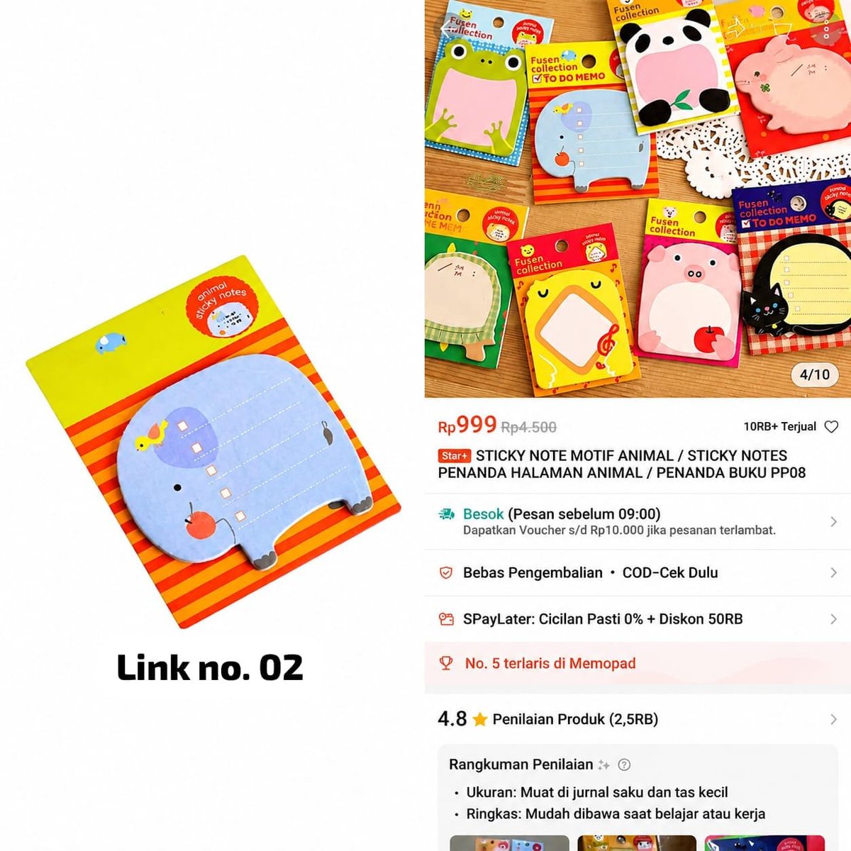 kepogoods's tweet photo. 🪄 daily finds
sticky notes you'll love 🎀
buat yg suka nulis reminder or to-do list, sticky notes ini bikin meja kerja atau meja belajar kerasa lebih rapi.
♡ swipe to see all items
🔗 shop this look in the thread ⤵️
#kepogoods #stickynotes #list
#AestheticDaily https://t.co/OtnJa5ujIv