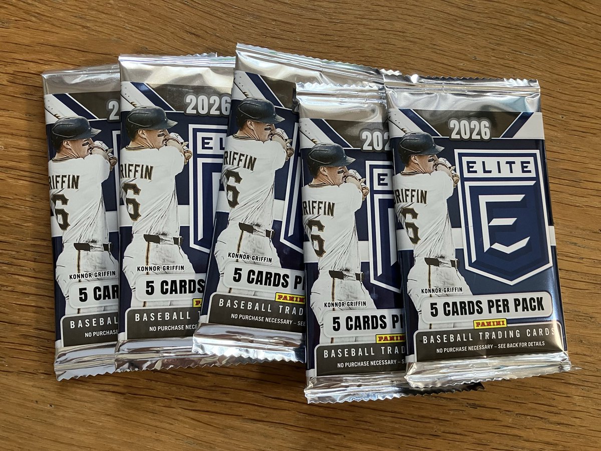 nomatch_mkll's tweet photo. MINT三宮にてMLB 2026 PANINI DONRUSS ELITE を5パック購入 https://t.co/xdt24ZnXuw