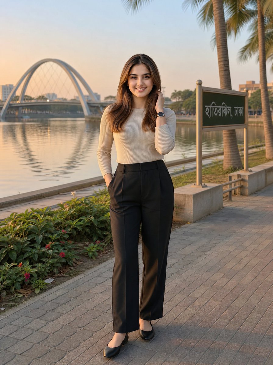 Hatirjheel Golden Hour Fashion Portrait