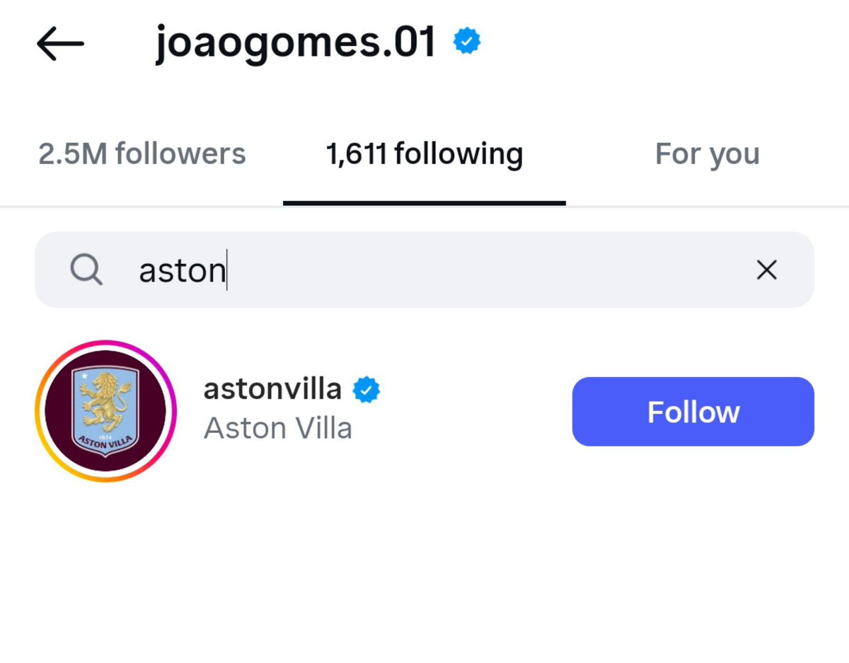 WWFCTurkiye's tweet photo. 🟣🦁 João Gomes İnstagram'dan Aston Villa'yı ve John McGinn'i takibe aldı.

#WWFC • #TurkishWolves • #AVFC https://t.co/rSaE1fbVO2