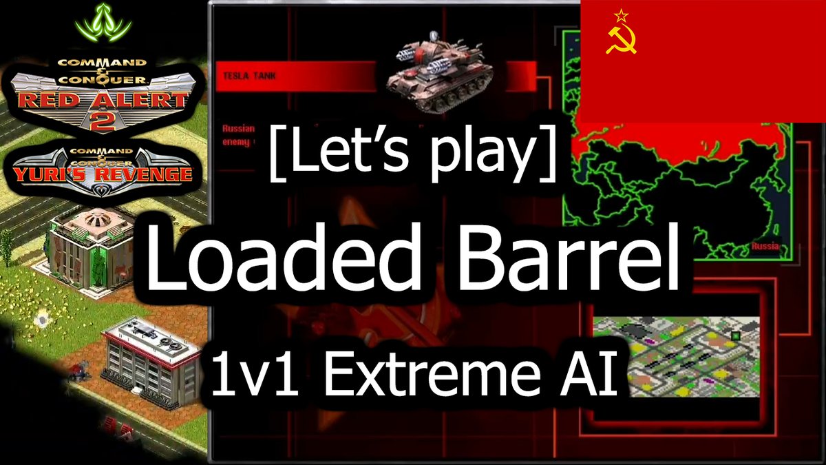 Enthiiofficial's tweet photo. [Let's play] C&amp;C: RA2-Yuri - Loaded Barrel | 1v1 Extreme AI (No commentary)
Link: https://t.co/jH4mtWkwPL
#ra #ra2 #redalert #redalert2 #Yuri #commandandconquer #cnc https://t.co/QNu4iMeW4u