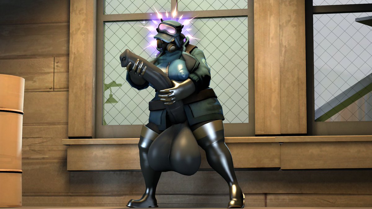 Alabaster_Cat_'s tweet photo. so i've been getting into sfm, and have been playing tf2 a lot more lately. so. enjoy what i've been doing with my pyro loadout :3 https://t.co/x229pb5VnF