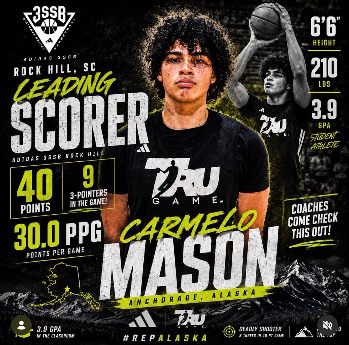 carmelomasonn's tweet photo. Had a season high 40 points today at @3SSBCircuit championships! I shot 13-21 from the field and 9-13 from 3! Averaging 30.7 points through 3 games! @wegotnextt @nwhoopacademy
@CoachKGreen2 @justkwhite
@CoachChurch_CWU @RemoHoops @tobin_karlberg @keffaz @DevinRecord @CoachBHellstrom @Coach_Rollman @PhhPrep @Coach_Orton @CasperMBB
@JoePierreIII @coach_turner11 @CoachSlay3 @CoachC707
@uabboppball @Coach_DJohnston @dylanbackalar @bballcoachrap
@Coach_Payne @BentiuPanoam3