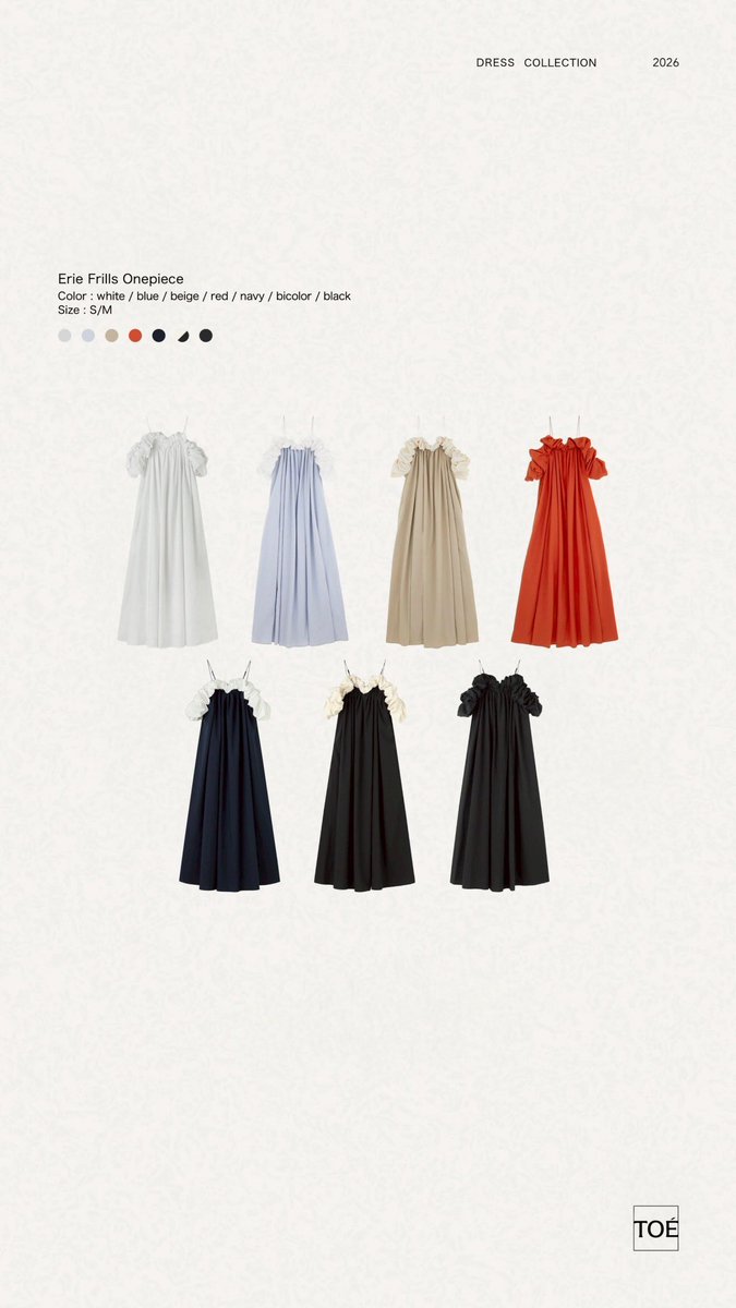 THE TOÉ ・Erie Frills Onepiece #thetoé