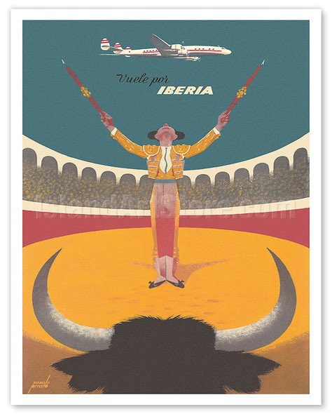 carlosotermin's tweet photo. Tengo todos los posters de Iberia de la época, si vuelven a ese estilo y estética la revientan https://t.co/yowtckVhlR