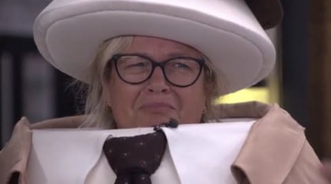 nigelloso's tweet photo. This stupid egg costume already producing two excellent weeks of BB, we need to start bringing it back every season going forward #bb28 https://t.co/9FJolkzkR8