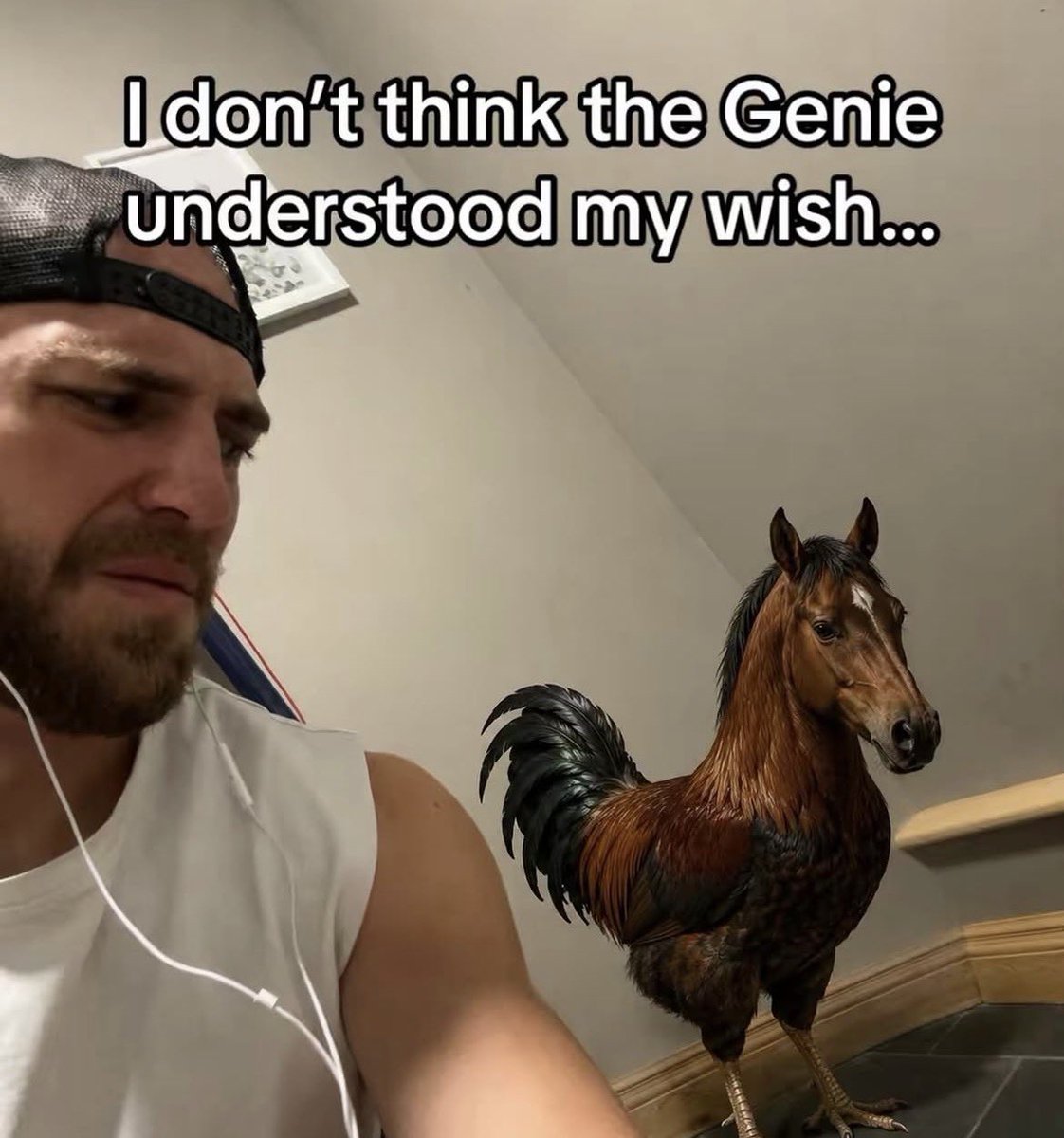 Litolman's tweet photo. When you get a genie from Temu. Lol :-) https://t.co/oSRD0OFmSL