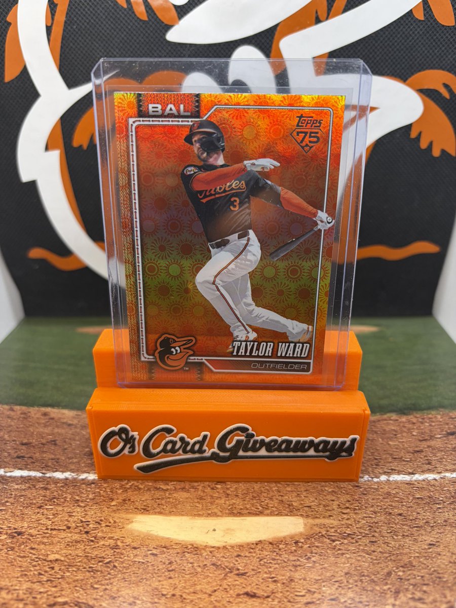 OsCardGiveAways's tweet photo. ORIOLES WIN!! Like and retweet! I’ll select one lucky follower to win this Taylor Ward card tomorrow during the game! #Birdland https://t.co/TuVfGaF9Ku