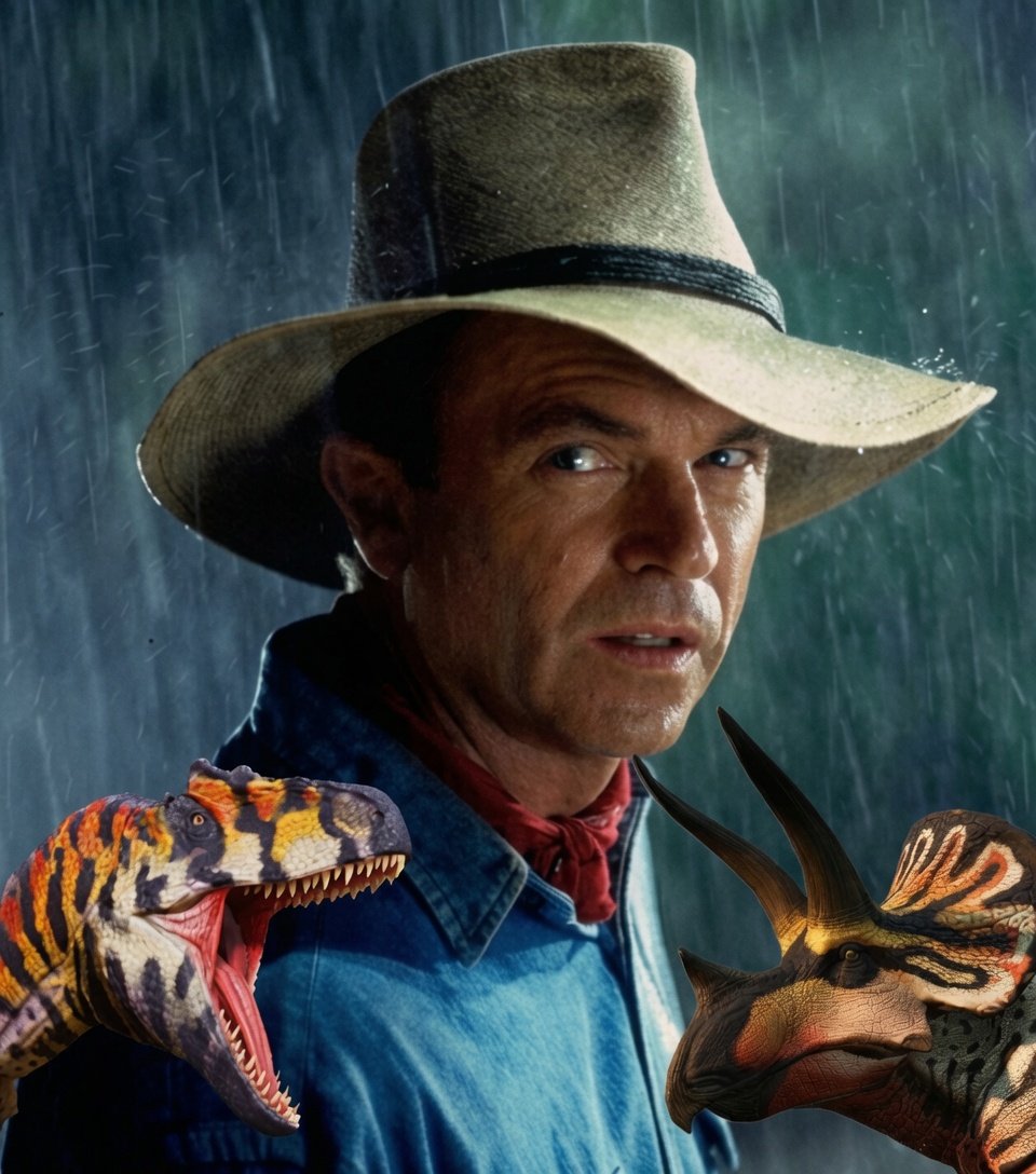 CartoonsOTMoon's tweet photo. Los jugadores de PATH OF TITANS se unieron en una gran migración de dinosaurios para honrar a Sam Neill.

Carnívoros y herbívoros marcharon juntos en memoria del legendario actor. https://t.co/rkfHX131qE