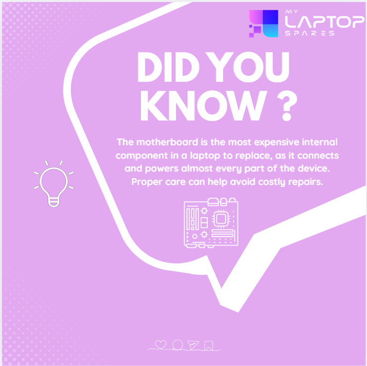mylaptopspare's tweet photo. Your laptop’s motherboard connects and powers almost everything inside 🔌
That’s why it’s the most expensive component to replace.
Protect it, and you protect your laptop!
#DidYouKnow #TechEducation #Motherboard #LaptopSupport #TechAwareness #ITTips #mylaptopspares https://t.co/FyCdcRJn38