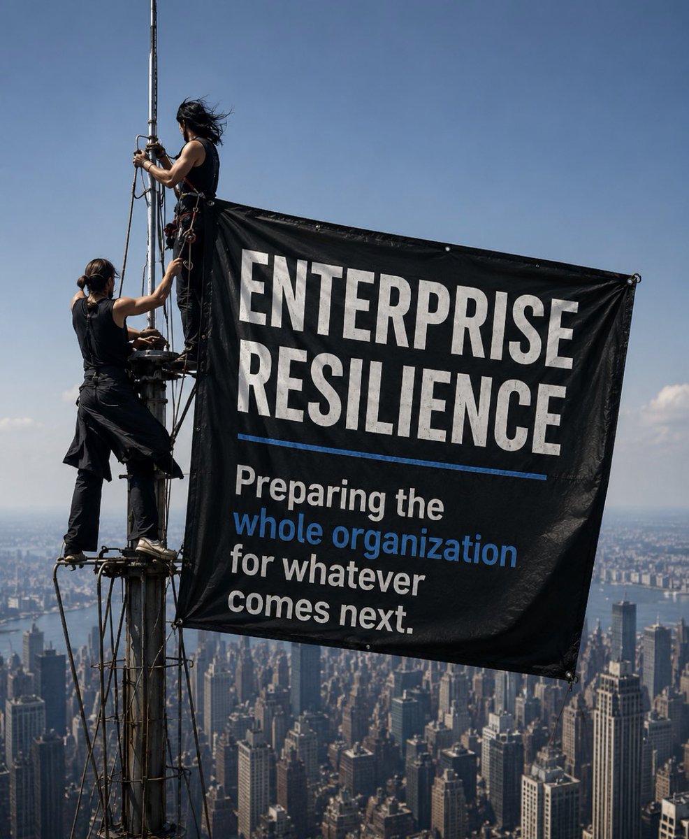 ThadDHicks's tweet photo. Today’s risks demand so much. Enterprise resilience brings together risk, continuity, security, crisis management, and leadership to prepare the whole organization for whatever comes next. 

#EnterpriseResilience #EriePrep #EmergencyManagement https://t.co/LxQ6i0KnFI