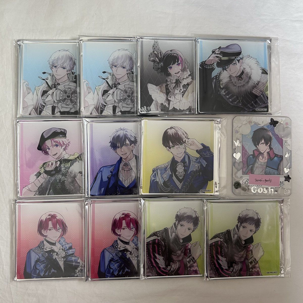 iwasi_goods's tweet photo. 交換 譲渡】B-PROJECT Bプロ motto cafe カフェ メニュー特典 物販特典 4カットフォトしおり ホロカード ヘアゴム

譲▽
☆→北門、是国、愛染、阿修、増長、音済
○→野目、釈村、不動、唯月、遙日、殿

求▽
金城★、王茶利

★⇔☆との交換、○は譲渡可
Bカフェ(25·26·8/1)手渡し·郵送可 https://t.co/IpSw5IcXfM