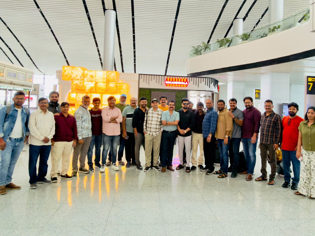 iDreamMedia's tweet photo. Telugu media arrives in #Delhi for the grand trailer launch event of #Ramayana! 🔥🏹

#RamayanaTrailer https://t.co/KePFu4ZvHS