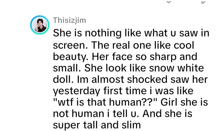 HyemySuz's tweet photo. She is nothing like what you saw on screen. The real one is like a cool beauty. Her face is so sharp and small. She looks like a Snow White doll. I was almost shocked when I saw her for the first time yesterday, I was like "wtf is that human??" Girl, she is not human, I tell you https://t.co/nOLzVXMRbb