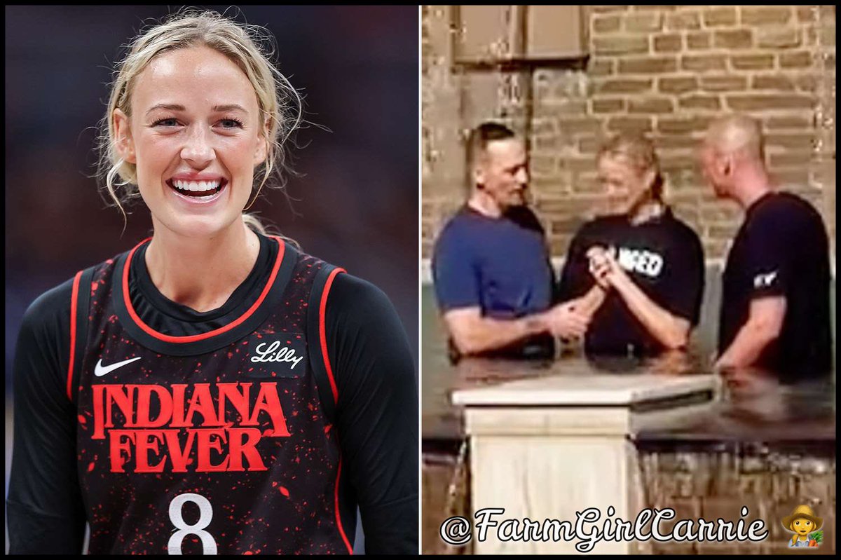 FarmGirlCarrie's tweet photo. “I got baptized when I was little,
 but I was feeling a little tug on my heart to do it on my terms as an adult! 
Such a fun, amazing day. 
Thank you Jesus.” 
~ Sophie Cunningham https://t.co/zg4dHi0Sdb