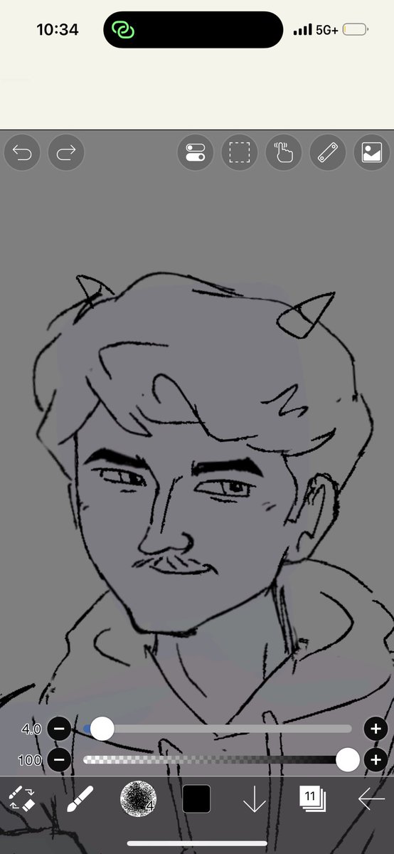 Red_t33th's tweet photo. does anyone still care abt smp live. i’ve never drawn schlatt w out the chops b4 #smplive is this real https://t.co/jRZJBBGFjn