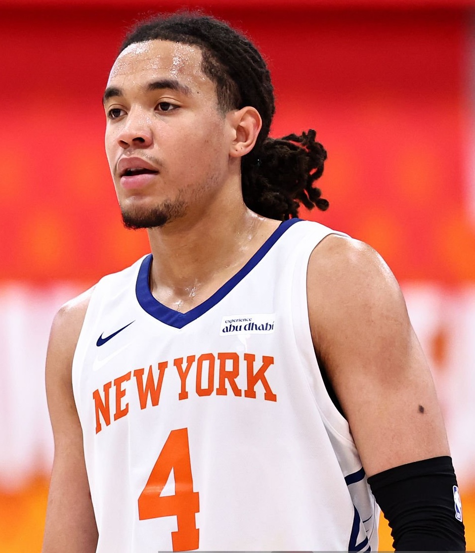 NBA_NewYork's tweet photo. Pacome Dadiet's final averages for summer league:

 🪮 15.2 points team high
 🪮 36% shooting
 🪮 1 three
 🪮 16% shooting
 🪮 4.5 rebounds
 🪮 0.8 assists
 🪮 0.8 blocks
 🪮 1.2 steals https://t.co/nSzvzhHsQQ