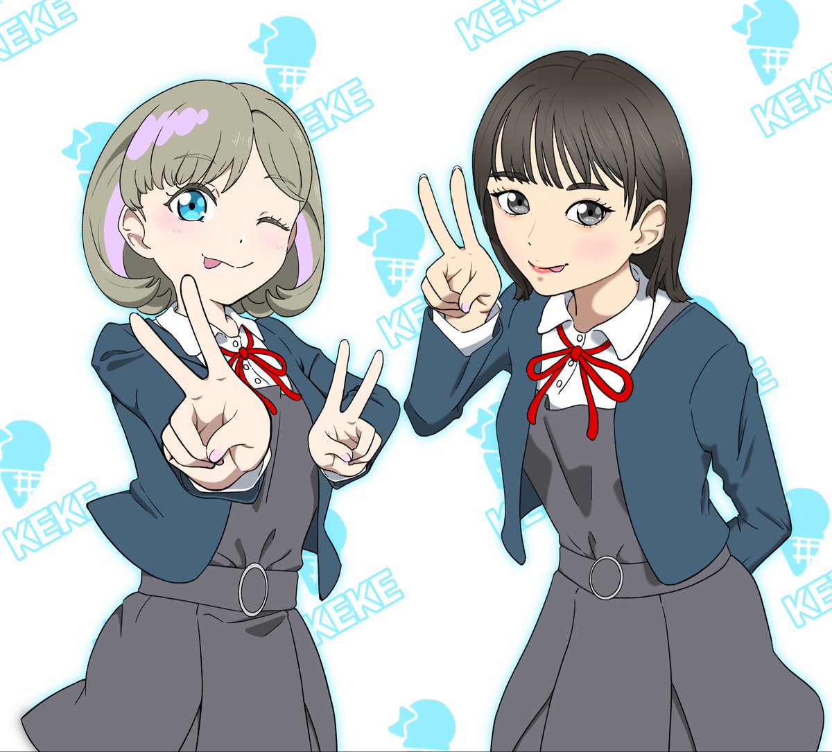 shou432's tweet photo. クゥクゥちゃんとりーちゃん。

#Liella応援 https://t.co/sUvKPIXBiN