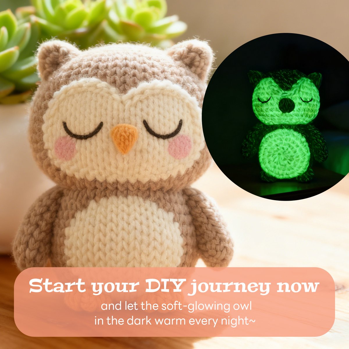 kgo05630's tweet photo. Craft magical glowing owl amigurumi with our all-in-one glow-in-the-dark crochet kit for beginners!

Bulk yarn wholesale inquiry: willy@velve.cn
Shop full kit: https://t.co/YkcjDsHX4V

#GlowInTheDarkCrochet #AmigurumiKit #CrochetForBeginners #HandmadeCraftKit #LuminousYarn https://t.co/io0oxALct7