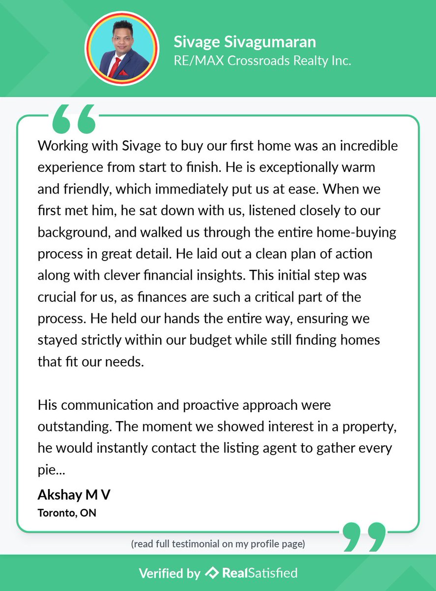 RealtorSivage's tweet photo. So, this recommendation has put me on cloud nine today.
See my reviews: https://t.co/zL43bxdeD1
via @realsatisfied https://t.co/9fIKkSxCib