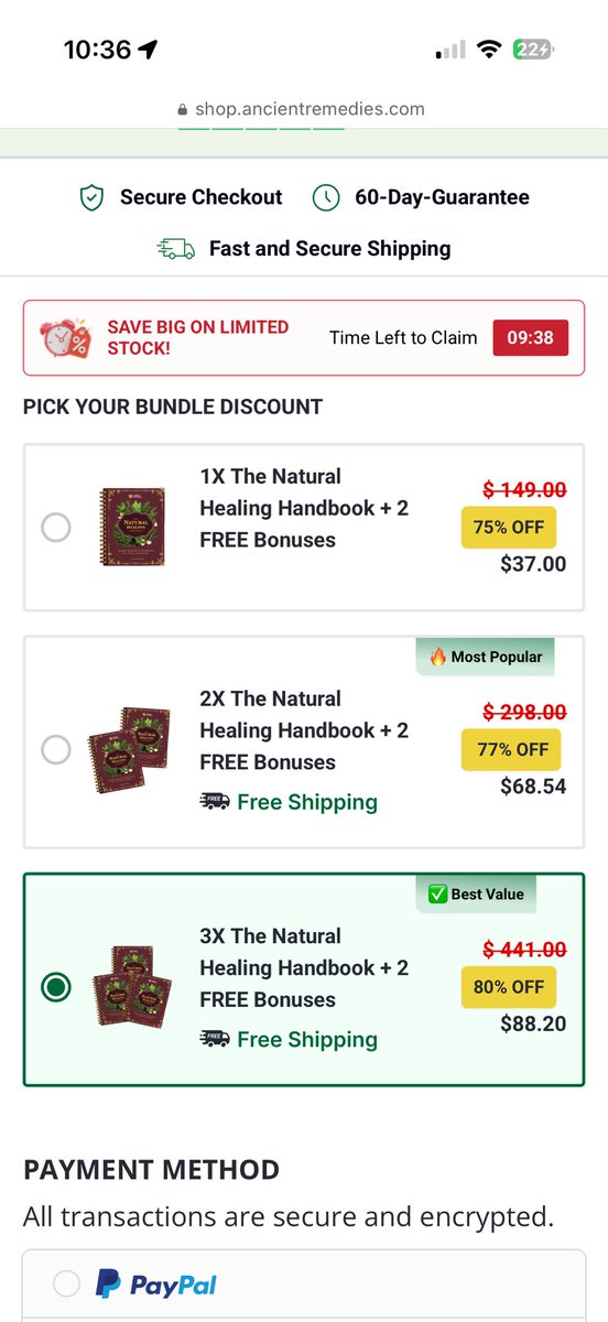 hmconyers70's tweet photo. Ancient Remedies has pulled a fast one. 
Check out these adds. Notice 2 different discounts yet same priced. Can’t trust anyone anymore. #ancientremedies #tellthetruth https://t.co/Ydsf7A1NiN
