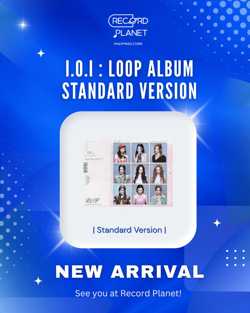 Recordplanet_ph's tweet photo. 💿 NEW ARRIVAL ALERT!
IOI Loop albums are officially available at Record Planet!
 
📍 Find us at 3rd Floor, Market Market, Taguig
 
Drop by and get yours now! See you at Record Planet PH!
 
#IOI #IOILoop #KpopPH #RecordPlanetPH #NewArrival https://t.co/8JoW30oV4M