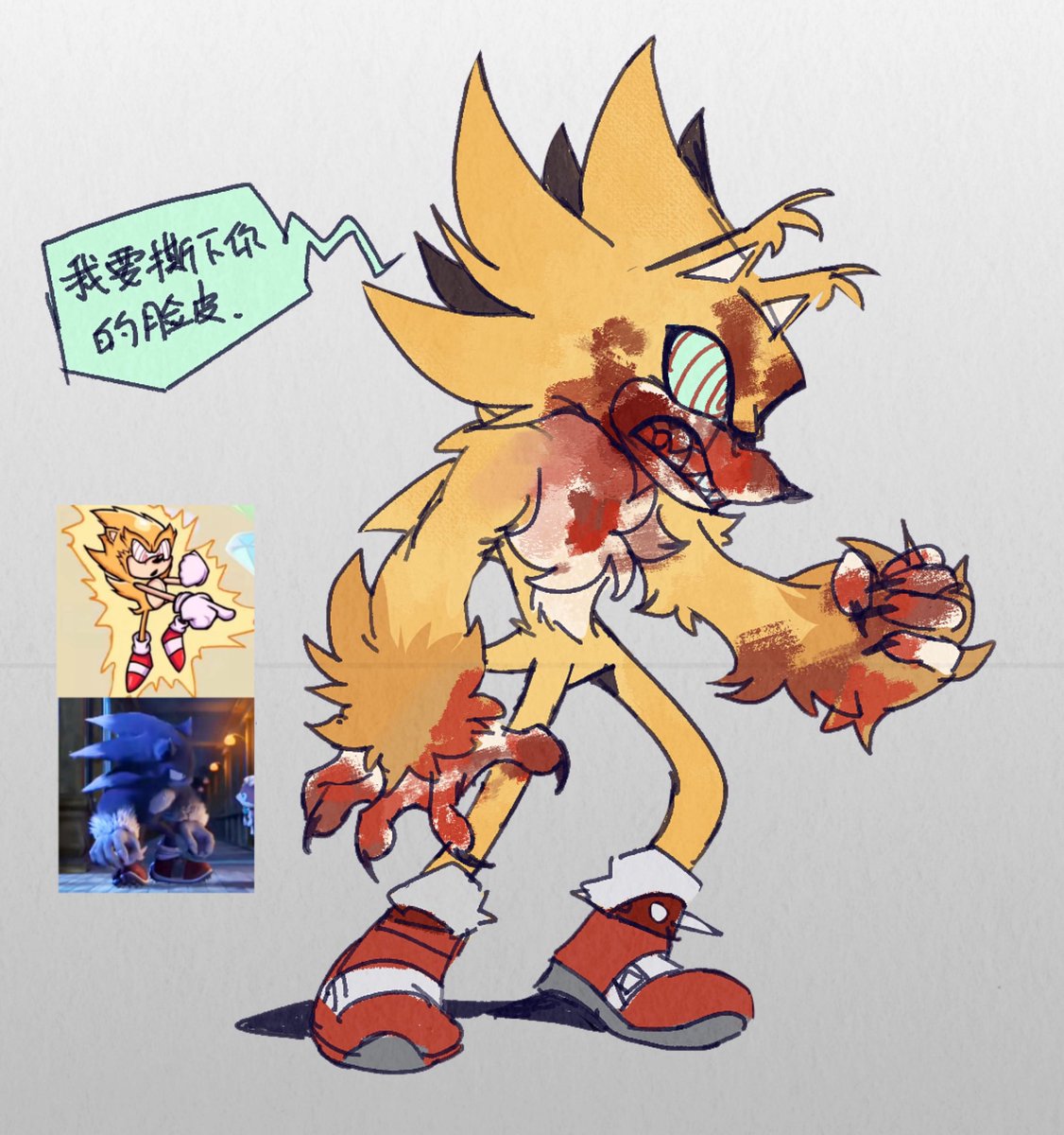 Locustptuy's tweet photo. #SonicTheHedgehog #FleetwaySuperSonic
#fleetway  the werehog https://t.co/vGV3VpQJPV