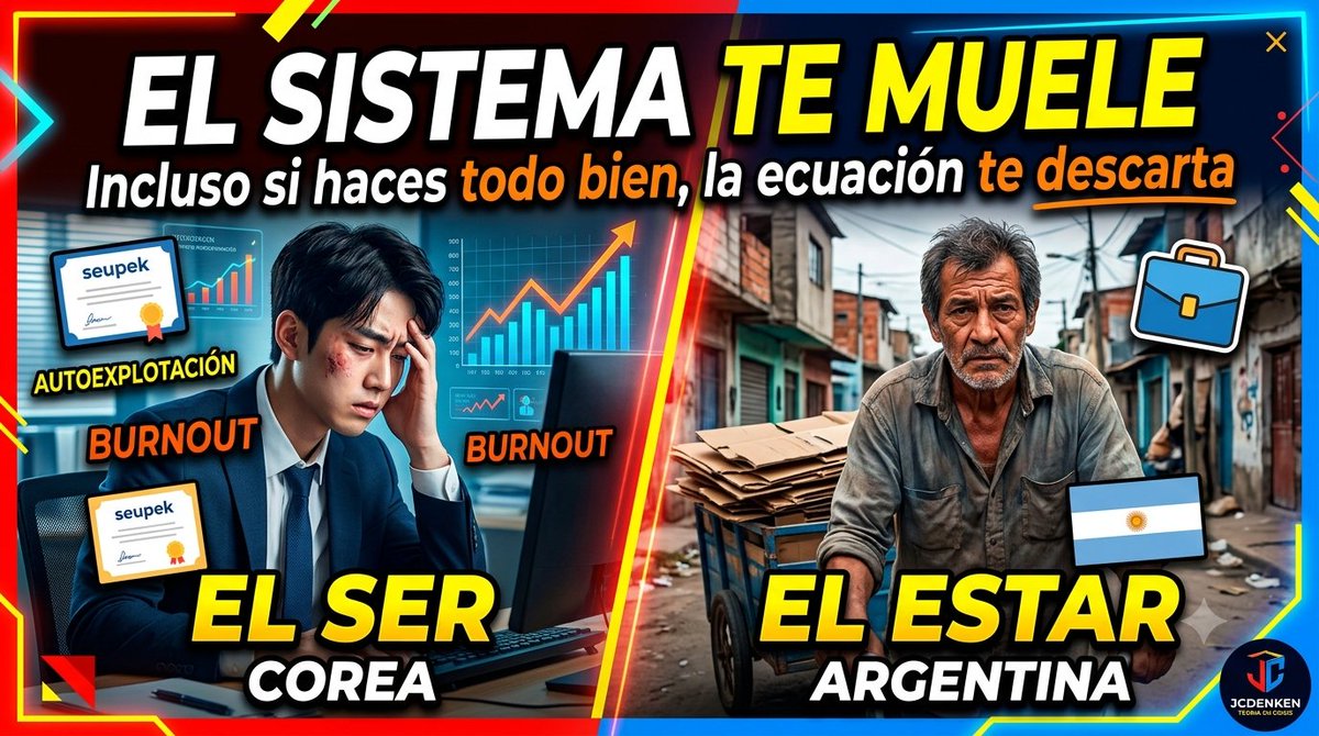 jcdenken's tweet photo. Hacer todo bien no te salva: La trampa que Corea y Argentina comparten 🇰... https://t.co/ekxsynCrh8 via @YouTube https://t.co/4L1FANXQBH