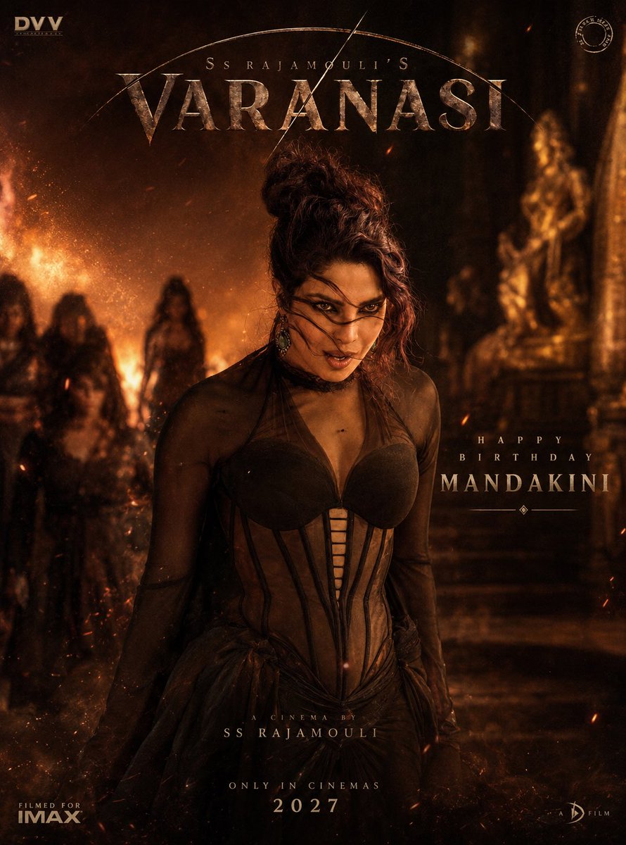 TSeriesFilmsS's tweet photo. The One Who Stands Strong 🔥

The One With Courage 💫

Happy Birthday, Mandakini 💯

BIRTHDAY SURPRISE GLIMPSE OUT NOW 🔥

https://t.co/Rdqvgt2P17

#Varanasi From April 2027 🧨

#VaranasiMovie #MaheshBabu #PrithvirajSukumaran #PriyankaChopra #SSRajamouli #SSR https://t.co/zATR0B3RRN