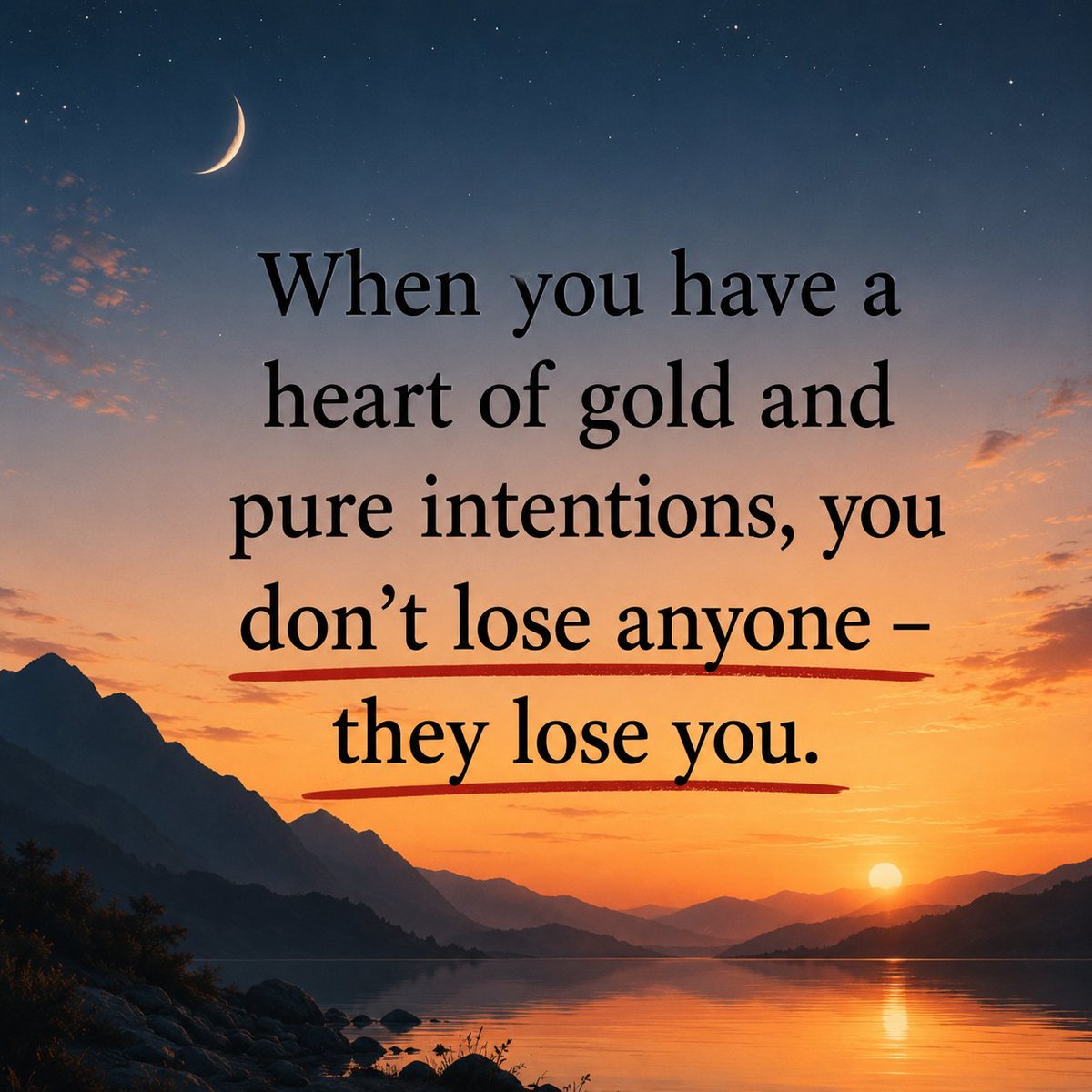 CalmMindQuote's tweet photo. A heart of gold is never a weakness.
If your intentions were pure and someone still chose to walk away, you didn't lose them.
They lost someone who genuinely cared.
Protect your peace. Keep your heart kind.
#Motivation #Mindset #LifeLessons #SelfWorth #Kindness https://t.co/N7w2JB6fHF