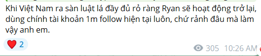danhtran68's tweet photo. Anh Ryan Nguyễn hay còn được gọi với biệt danh Rau Muống Luộc nói đã quyế định tạm biệt crypto sau nghị định mới nhất hôm qua :((

Mà nói thật idol của nhiều ae đánh lệnh lớn kiểu vậy cầm trong tay vài M$ rồi gặp mình thì mình nghỉ phẻ

Làm gì lên mạng xã hội hóng hay theo dõi gì nữa cho mệt người lại còn gặp nhiều ae tô xích nữa :(((

Hay anh có trong tay 5-10M$ rồi lại target lên 20M$ kk