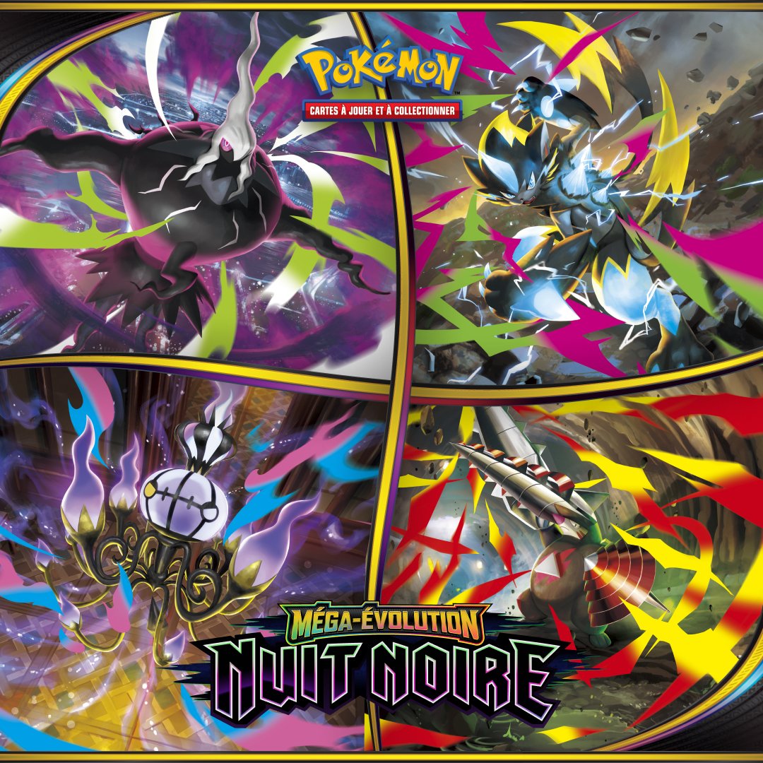 VictinProject's tweet photo. 🌑 Nuit Noire est officiellement lancée !

Méga‑Darkrai ex étend son ombre sur la ville… Retrouvez la page dédiée ici 
➡️ https://t.co/quPSPdEEKy

Merci pour votre soutien !

#PokemonTCG #PokemonCards #ME05 https://t.co/ffspeGvtmS