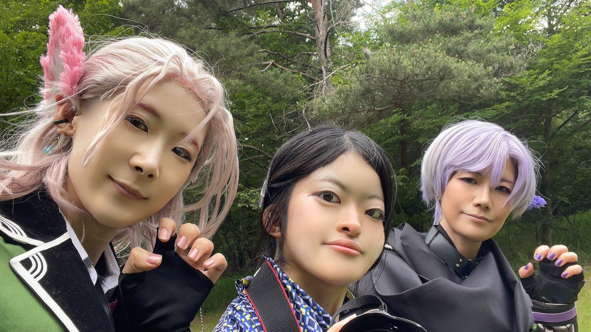 hise_ruki's tweet photo. 超絶遅くほ〜今日は長野に、江のワンワンたちと遠征に来ていますにゃฅ^>ω<^ฅ📸

☂️:@Minase72 
☁️:@towa__0616 

めいっぱいまだまだ楽しむのだ〜〜- ̗̀ ෆ(  ˶'ᵕ'˶)ෆ  ̖́-
滝とか撮れて楽しかった！🙌🙌
お天気はるきさんが（出来るだけ）守る💪✨ https://t.co/poSq9z5eGz