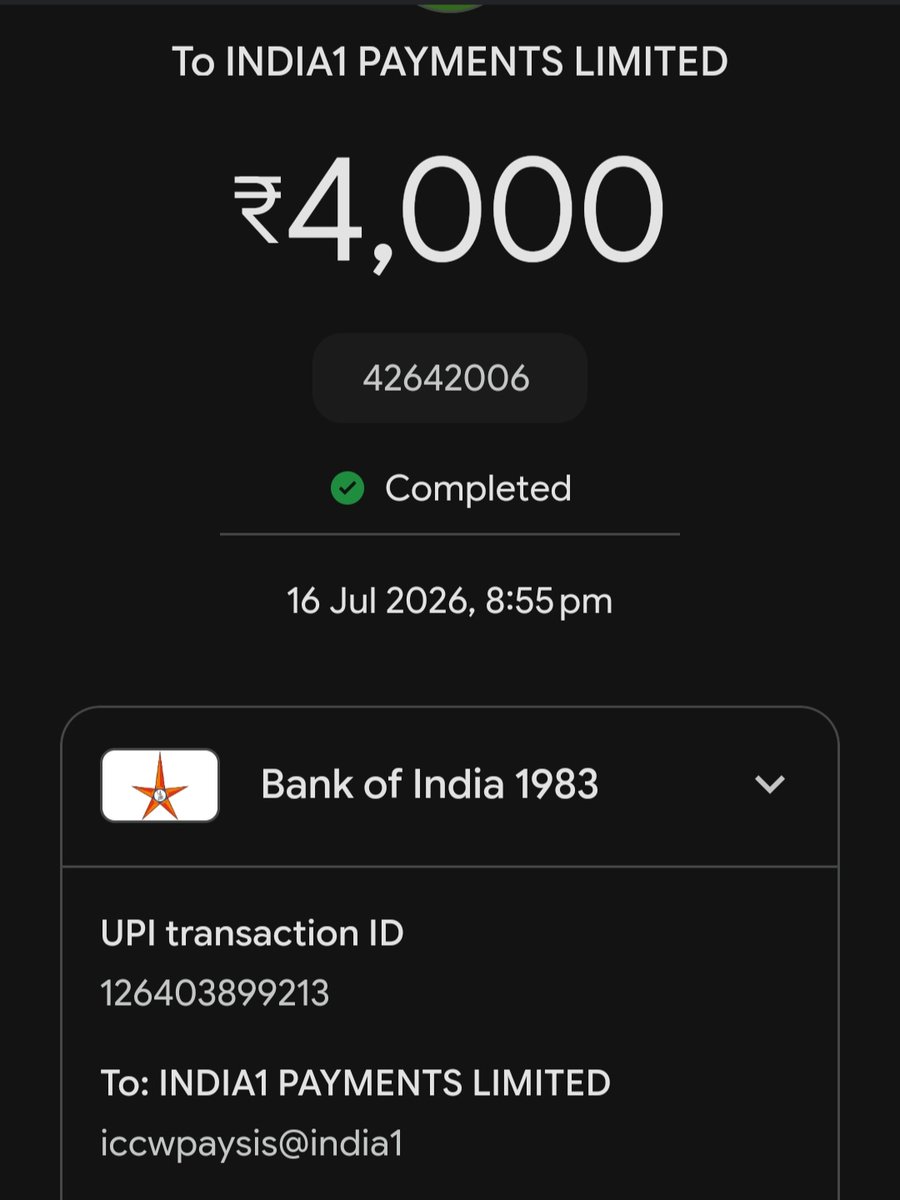 AliHasanChegg's tweet photo. @BankofIndia_IN 
Please look into the matter, refund not initiated yet https://t.co/KWXDMbjJwx