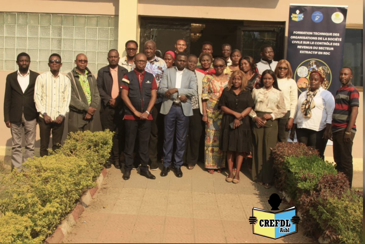 crefdl's tweet photo. #RDC : Dans le cadre de la poursuite des sessions de renforcement des capacités des organisations de la société civile provinciale, lancées depuis le 24 juin dans la province du Kongo Central, @crefdl a organisé du 13 au 15 juillet 2026, à Lubumbashi dans la province du Haut-Katanga, la formation technique des OSC sur le contrôle des revenus du secteur extractif. Une action financée par l’Union Européenne, à travers le projet « Démocratiser la gouvernance du secteur extractif en RDC par le contrôle et la participation citoyenne », mis en œuvre en collaboration avec le Centrer Carter @CongoMines et le @cenadep_asbl 
@UEenRDC 
https://t.co/WiQjKadd0h