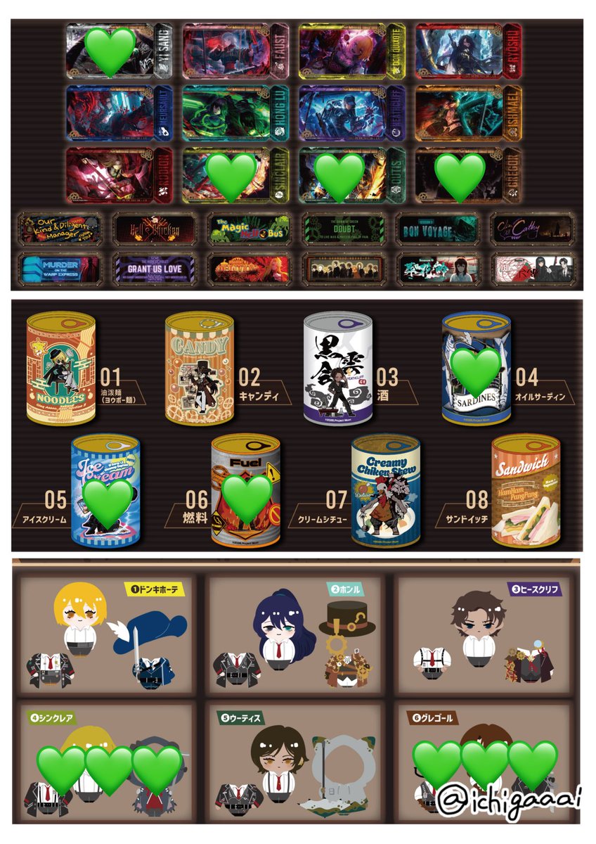 ichigaaai's tweet photo. 【交換 譲渡】
リンバスカンパニー グッズ

求）呪いの釘シンクレア>買取>呪いの釘ロージャ

譲）画像参照

アルカナのみ2Box購入してます。
お気軽にお声がけください🙂‍↕️♡ https://t.co/JeufkbIF5e
