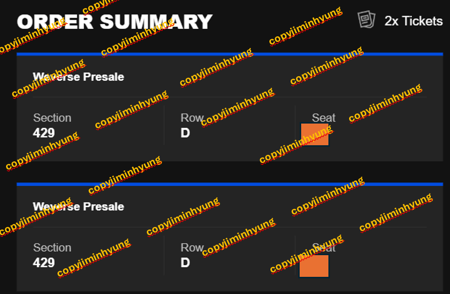 copyjiminhyung's tweet photo. #WTS BTS in Singapore
CAT 4, 429 Row D x 2 tickets
Day 3, 20/12 Sunday
Manage to found my desire seat, selling at original price only. Ticket under my own account.
#BTS_WORLDTOUR_ARIRANG_ASIA
#BTSinSG
#BTSinSingapore
#pasarbts
#myarmyjual
#pasarkpop
#pasarbtsmy https://t.co/IEe7b18qwo