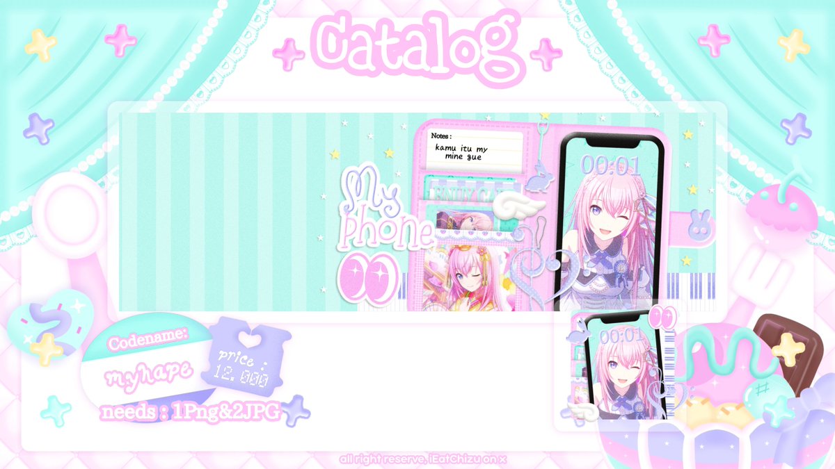 iEatChizu's tweet photo. 𓄲 🍥 ꒰꒰ — :  RTs are greatly appreciated! 

🍮 : Hallo semua! Chizu OPEN-TITIPAN santai untuk catalog layout ini! (No max slot) bisa langsung di order sekarang yapp (⁠⁠ꈍ⁠ᴗ⁠ꈍ⁠) untuk payment melalui qris (⁠⁠╹⁠▽⁠╹⁠⁠)

⭐⭐ :: #bealanja https://t.co/xkd8karWUJ