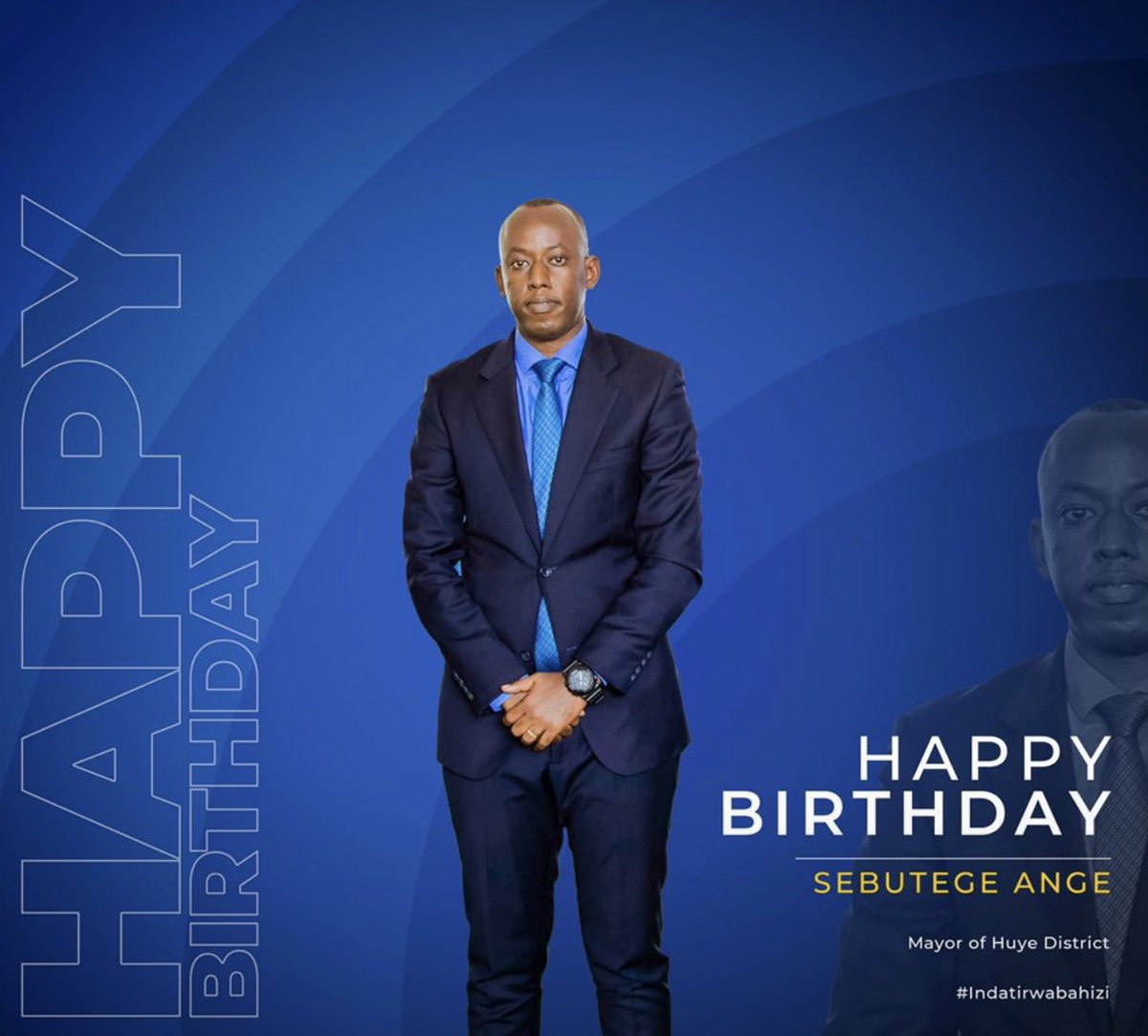 de_ndoli's tweet photo. Uyu munsi mu mateka 18/7 havutse @A_sebutege umuyobozi mwiza wa karere ka @HuyeDistrict , imfura cyane, inkotanyi rwose 👍 isabukuru nziza y'amavuko 🎂 Baho wongere ubeho turagukunda ❤️ https://t.co/9htpqsGGpW