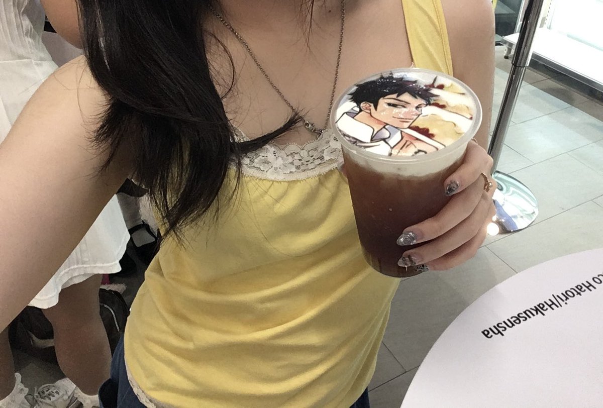 misawaze's tweet photo. #OuranPopUpCafeTH 🍰🩶 mori senpai https://t.co/7ddrDjhy6m