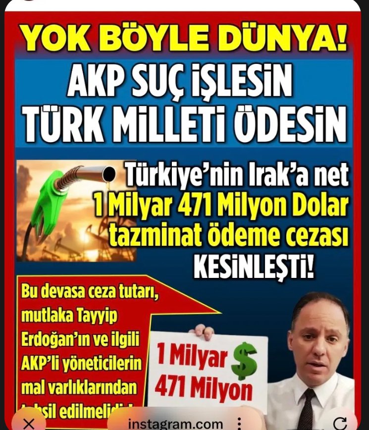 SerpilKalender3's tweet photo. @Kusu_Ebabila__ YA BU HIRSIZLIK PETROLE VE CEZASINA BİR SÖZ EDEN VARMİ BENCE AKP SEÇMENİ ÖDESİN BU CEZAYI BİZ NİYE ÖDEYELİM OY VERİP KAYIRANLAR PAMUK ELLER CEBE SİZ SEÇTİNİZ SİZ ÖDEYİN BAŞTA PAYLAŞIMI YAPANDAN BAŞLANSIN https://t.co/nT7wl2scNy