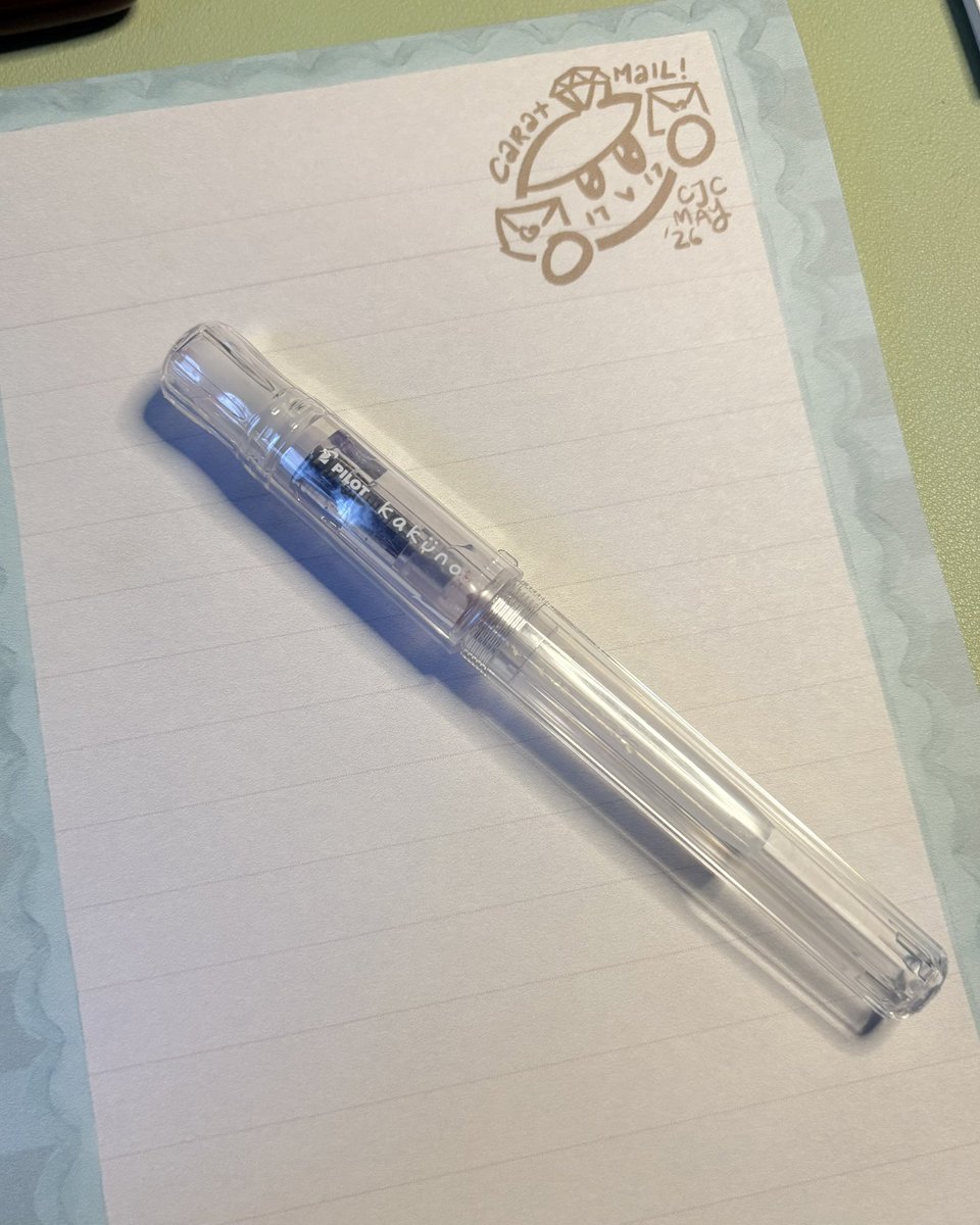 ahlovecheolie's tweet photo. wts lfb ph fountain pen

pilot kakuno clear (F) fine nib
- slightly used
- good condition
- w/ 2 pilot ink cartridge (black &amp; brown)
- 300

jinhao 9019 wine red (F) fine nib
- w/ jinhao converter
- slightly used
- good condition
- can fill up w diamine dark olive (optional)
- 250 https://t.co/Fi0Pke5b4y