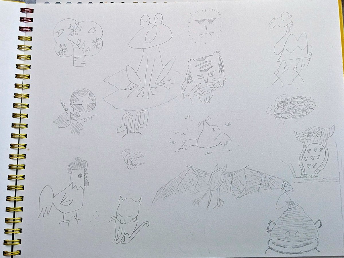 Netta_55555's tweet photo. 部屋片づけてたら、中学時代のスケッチブック出てきた。カゲロウデイズやらドラゴンスレイヤーアカデミーやらなんやらかんやら。懐かしい🎨 https://t.co/N0VgHIPAnZ