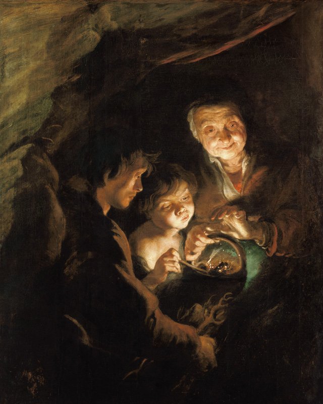 PantheaLucifer's tweet photo. Die Alte mit dem Kohlenbecken - Peter Paul Rubens https://t.co/imoCfVaGQ2