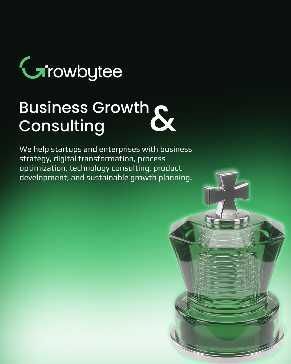 GrowbyteeGlobal's tweet photo. Meet Growbytee. 

Innovate. Grow. Lead.

From Software Development and AI to Digital Marketing, Consulting, IT Training, Podcasts, and Political Strategy, we help businesses grow through technology.
Swipe through to learn more.

#Growbytee #AI #SoftwareDevelopment #BusinessGrowth https://t.co/5KXdtkBWc9