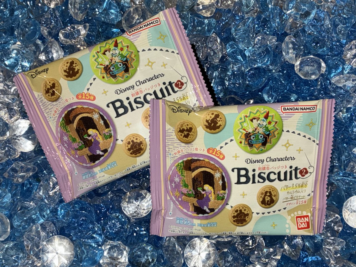 📢再販売のお知らせ❣️/ Disney Characters 刺繍缶バッジビスケット2