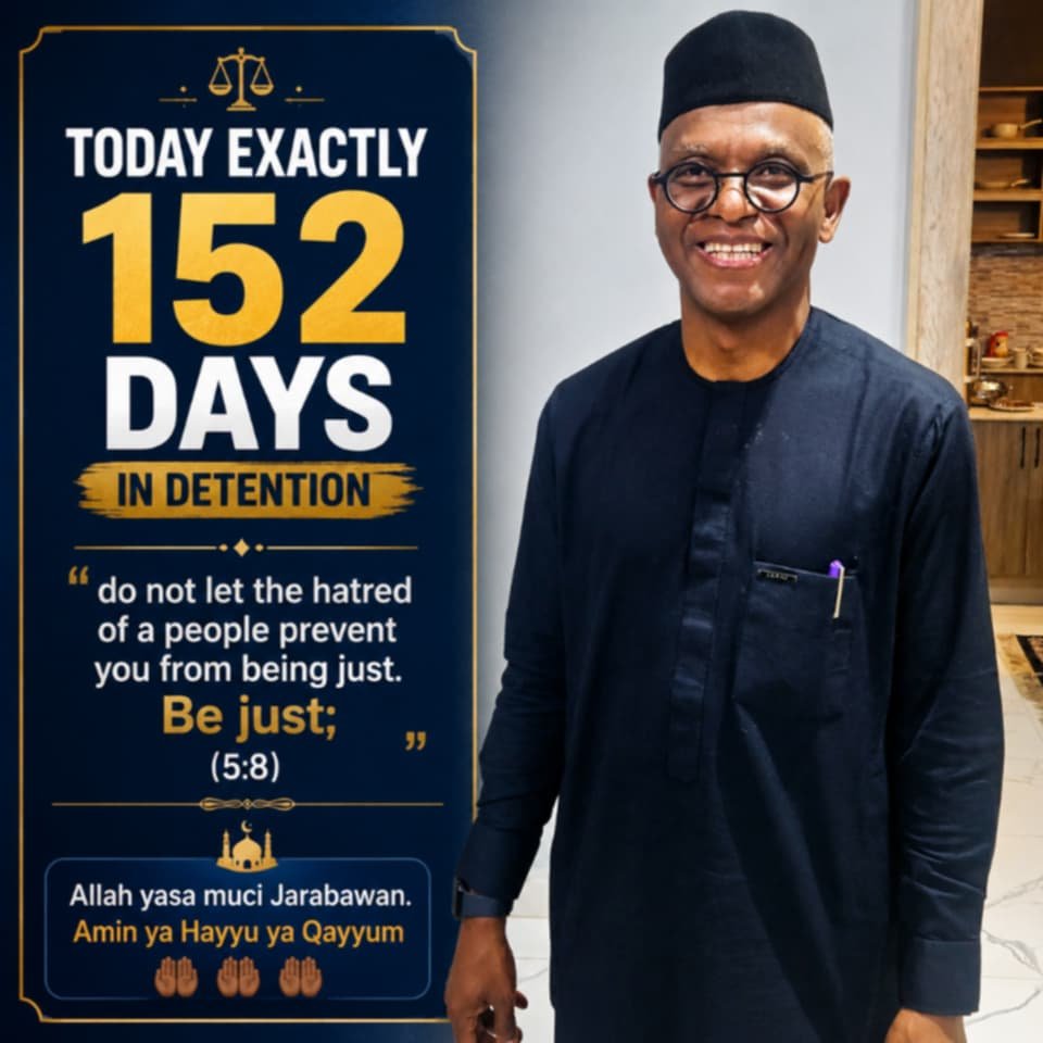 AAD_EL_Rufai's tweet photo. Today exactly 152 Days @elrufai in detention 

"We declare that human rights are for all of us, all the time: whoever we are and wherever we are from..." @UN_HRC @Mediapart @UN @EmmanuelMaceon @realDonaldTrump @EUCouncil @FranceONUGeneve @AmnestUSA @Trial @ecowas_cedeao @amnesty
Where's the justice? #freeelrufai