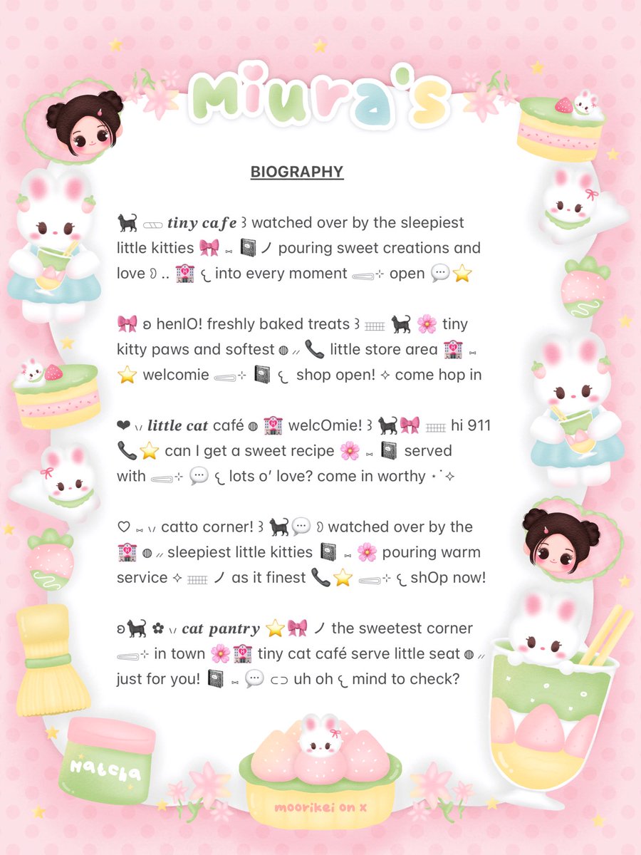 moorikei's tweet photo. 𓏲 ⭐️🛼 𓈈ㅤ  ୨୧ help rt? thankiu!  .. 🥣 ♡ ᐢ..ᐢ

mOshi — mOshi! 🎀 ⑅ GIVEAWAY TIME ! ㅤ♡ 📞dalam rangka ꒰ ulang tahun ꒱ kak @tclipszh 🌸 ⸝⸝ ☆ ada free bio wording untuk kalian 🐈‍⬛💬 scroll down for more ! ⋆ ˚｡⋆୨୧˚

𓂃 ⛸️ #bealanja #22rockstaraileen🎸 https://t.co/jfGoZVLGU5