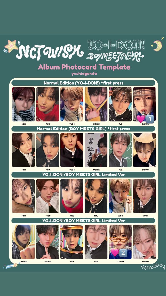 398BABY_'s tweet photo. NCT WISH ウィシ YO-I-DON  トレカ 交換 特典
BOY MEETS GIRL  nctwish  mu-mo 

譲 リク ジェヒ
求 サクヤ 画像のもの (1️⃣優先)

郵送でのお取引希望。検索からもお気軽にお声がけ下さい。 https://t.co/DqJ88oWqoL